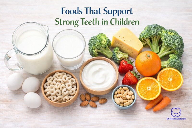 Natural food sources of vitamins for healthy baby and children’s teeth