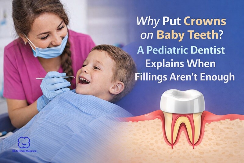 pediatric dentist put crowns on baby teeth