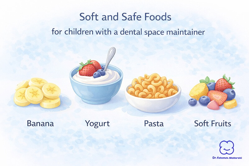 Foods That Are Safer Alternatives with space maintainers