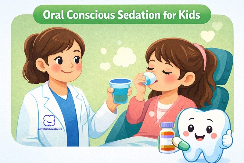 Oral conscious sedation for kids dental work