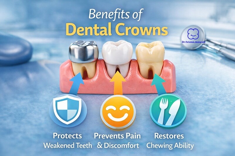 main benefits of different dental crowns on kids