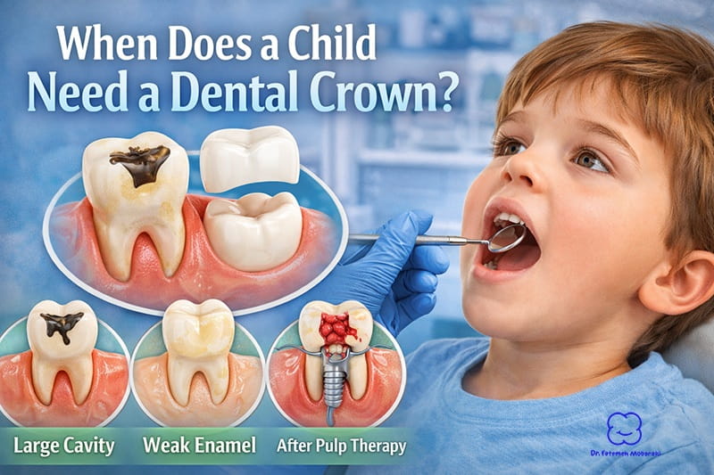 when does a child need a dental crown